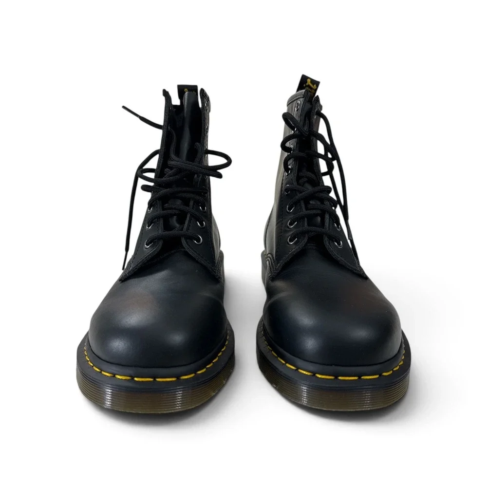 Dr. Martens 1460 Nappa Black Leather 8-Eye Combat Boots Mens 12 / Wm 13 NIB